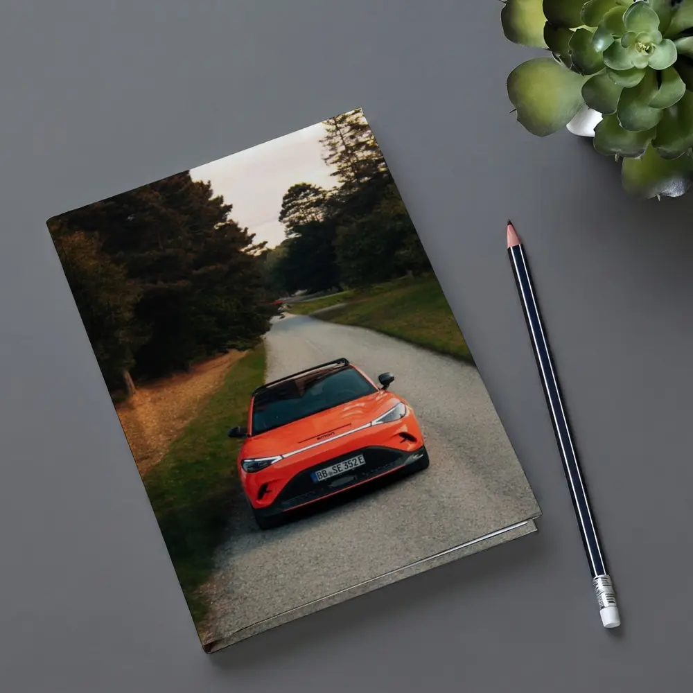 Smart Car Orange SUV Forest Road – Notebooks