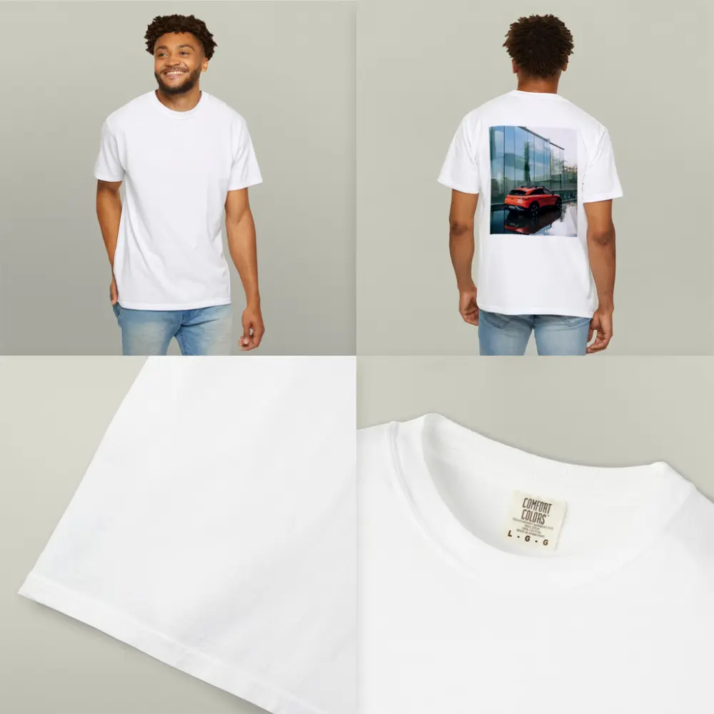 Smart Car Orange SUV Glass Building – T-Shirts
