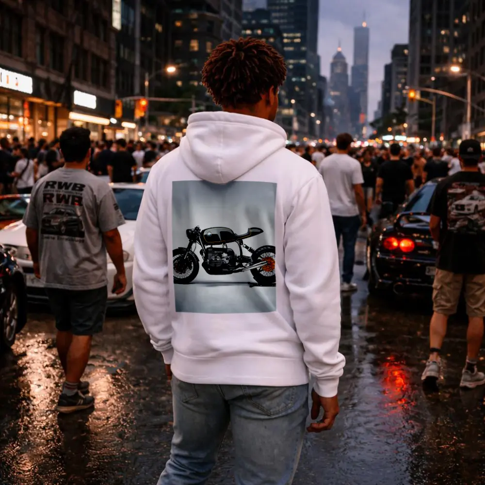 BMW Cafe Racer Custom Motorcycle Black Gold – Hoodies