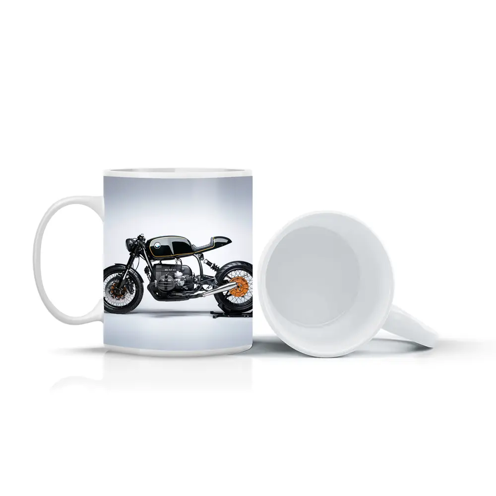 BMW Cafe Racer Custom Motorcycle Black Gold – Mugs