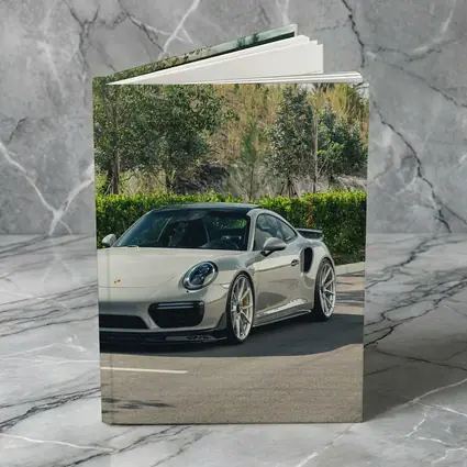 Porsche 911 Turbo Silver Parked Outdoors