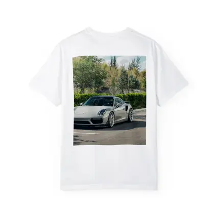 Porsche 911 Turbo Silver Parked Outdoors