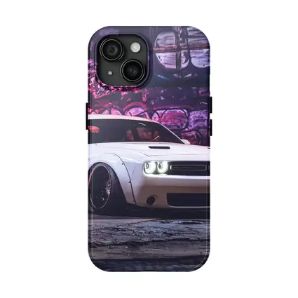 Dodge Challenger Wide Body Graffiti Wall Night
