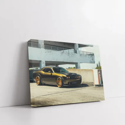 Dodge Challenger Hellcat Gold Wheels Urban
