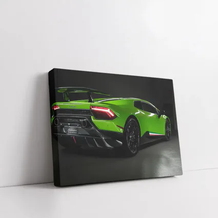 Lamborghini Huracan Green Supercar Dark Studio