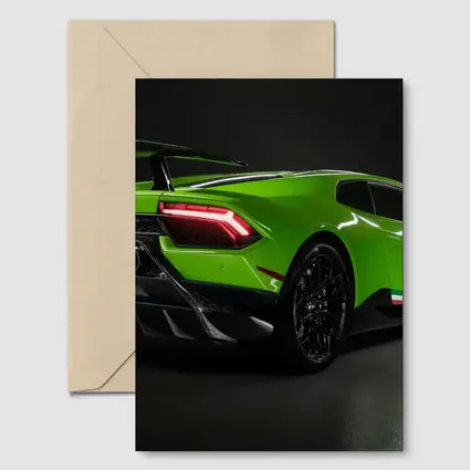 Lamborghini Huracan Green Supercar Dark Studio