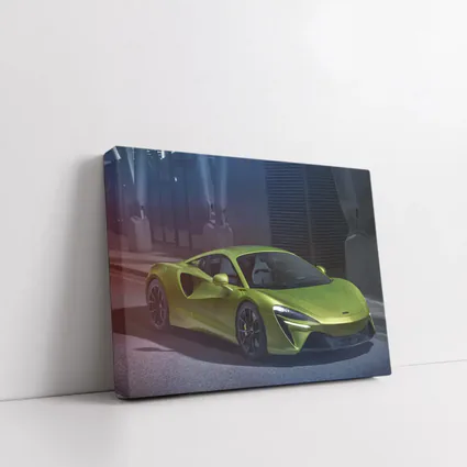 McLaren Artura Green Supercar Night Setting