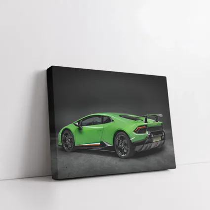 Lamborghini Huracan Green Supercar Dark Background