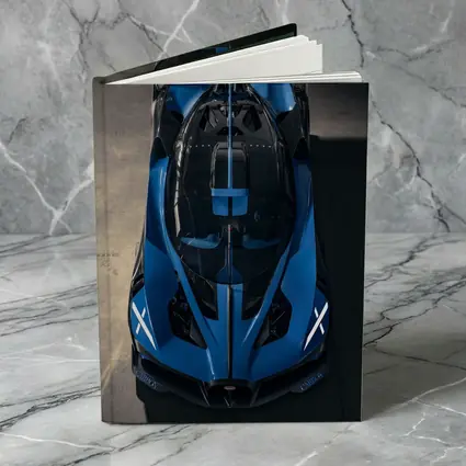 Bugatti Bolide Blue Hypercar Overhead View