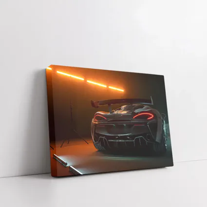 McLaren Senna Rear View Orange Studio