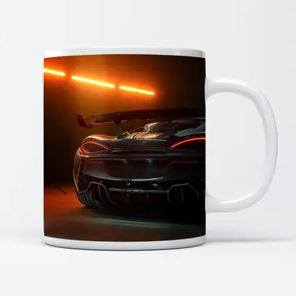 McLaren Senna Rear View Orange Studio
