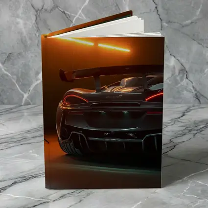 McLaren Senna Rear View Orange Studio