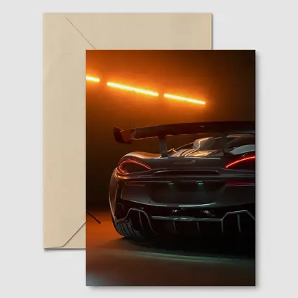 McLaren Senna Rear View Orange Studio