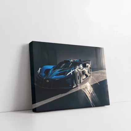 Bugatti Bolide Dark Blue Garage Shot