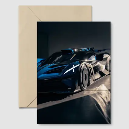 Bugatti Bolide Dark Blue Garage Shot