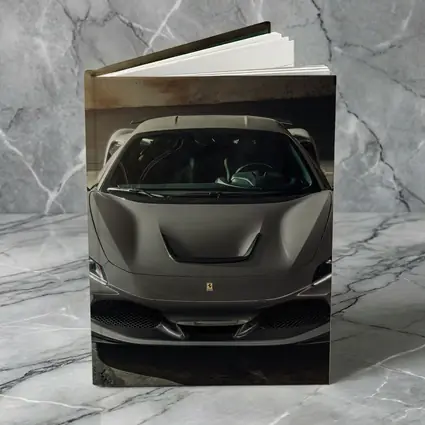 Ferrari F8 Matte Gray Parking Garage Front