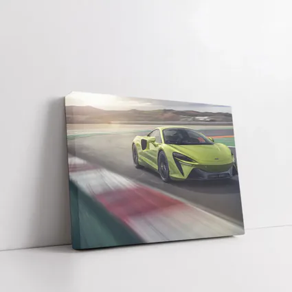McLaren Artura Green Supercar On Track
