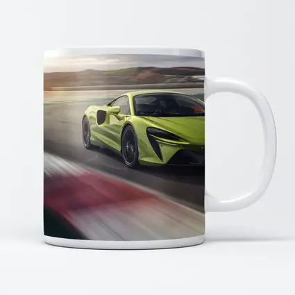 McLaren Artura Green Supercar On Track