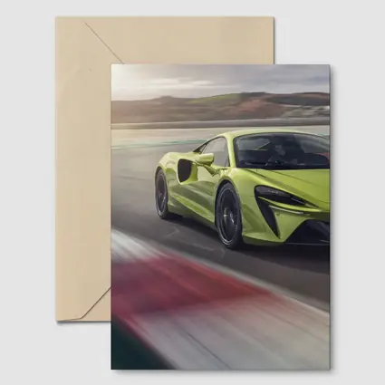 McLaren Artura Green Supercar On Track