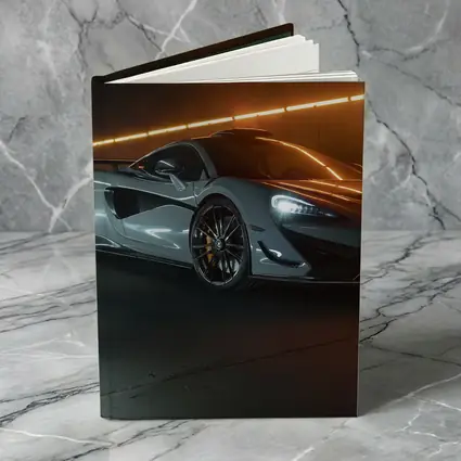 McLaren 570S Silver Supercar Dark Studio