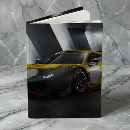 Ferrari 488 GT3 Yellow Racing Livery Dark