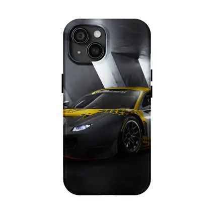 Ferrari 488 GT3 Yellow Racing Livery Dark