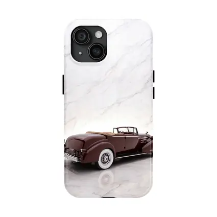 1935 Cadillac Series Convertible Marble Background