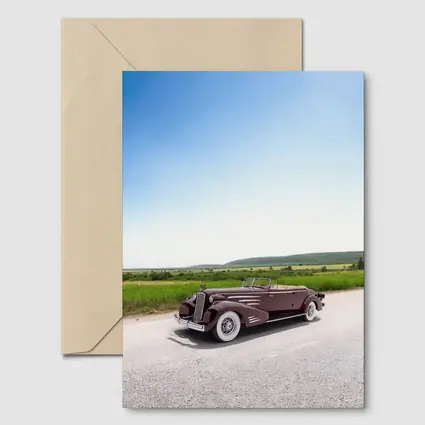 Classic Cadillac Convertible Open Road Summer Drive