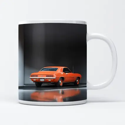 1969 Chevrolet Camaro Orange Studio Shot