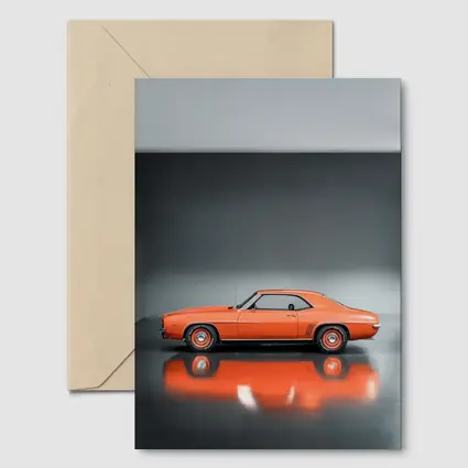 1969 Chevrolet Camaro Orange Studio Shot