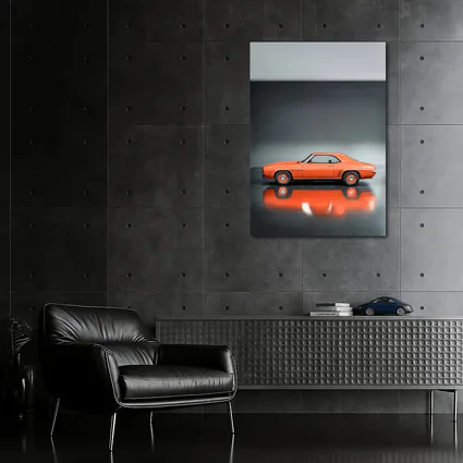 1969 Chevrolet Camaro Orange Studio Shot