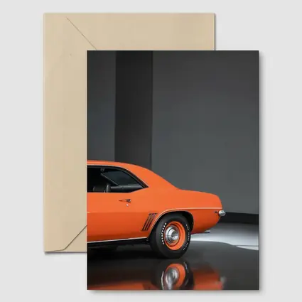 1969 Chevrolet Camaro Orange Studio Shot
