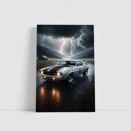 Chevrolet Camaro Classic Muscle Thunderstorm Rain