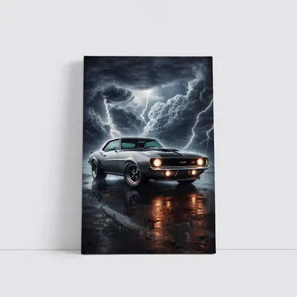 Chevrolet Camaro Classic Muscle Thunderstorm Night