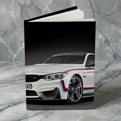 BMW M4 White Coupe Dark Studio