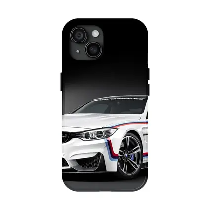 BMW M4 White Coupe Dark Studio