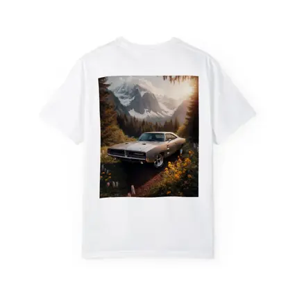 Dodge Charger Classic Muscle Car Mountain Forest