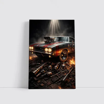 Dodge Charger Classic Muscle Car Dark Dramatic
