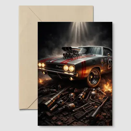 Dodge Charger Classic Muscle Car Dark Dramatic