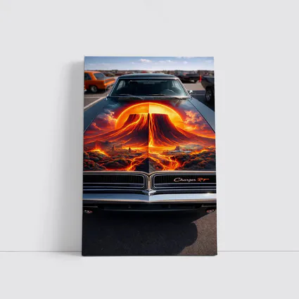 Dodge Charger RT Volcano Hood Art