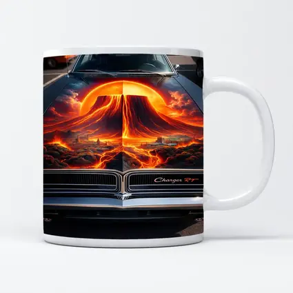 Dodge Charger RT Volcano Hood Art