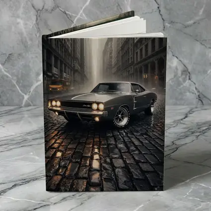 Dodge Charger Classic Muscle Car Rainy City