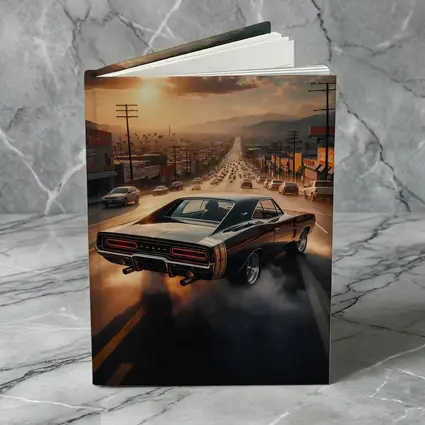 Dodge Charger Burnout on LA Street Sunset