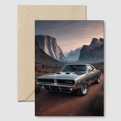 Dodge Charger RT Classic Muscle Car Mountains