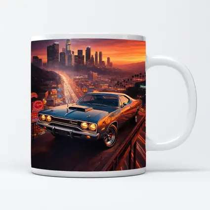 Plymouth Road Runner Los Angeles Sunset Skyline