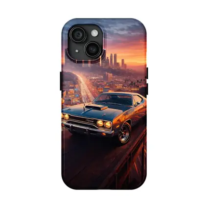 Plymouth Road Runner Los Angeles Sunset Skyline