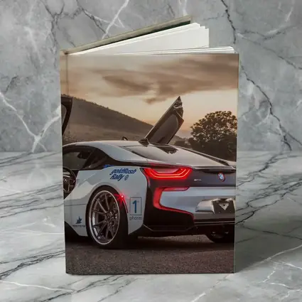 BMW i8 Scissor Doors Sunset Sky