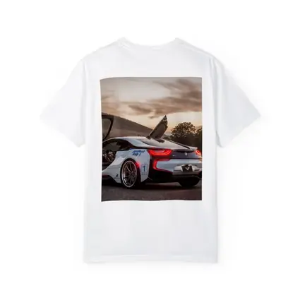 BMW i8 Scissor Doors Sunset Sky