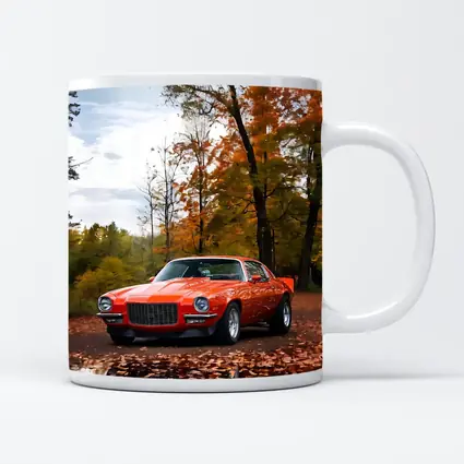 1971 Chevrolet Camaro Red Autumn Forest