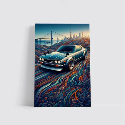 Nissan Skyline GT Tokyo Skyline Abstract Art